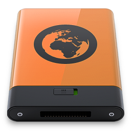 Orange Server B Icon 256x256 png